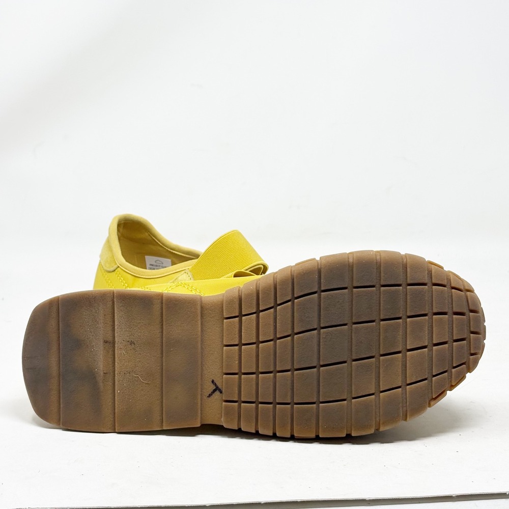 Project Cloud Yellow Suede Mary Jane Sneakers Womens 8.5 Memory Foam Gum Sole - Picture 7 of 14